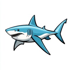 Obraz premium Cartoon Shark.