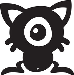 Cat icon symbol vector image illustration