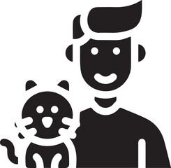 Cat icon symbol vector image illustration