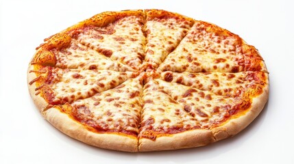 A slice of pizza with cheese on it