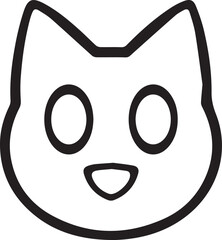 Cat icon symbol vector image illustration
