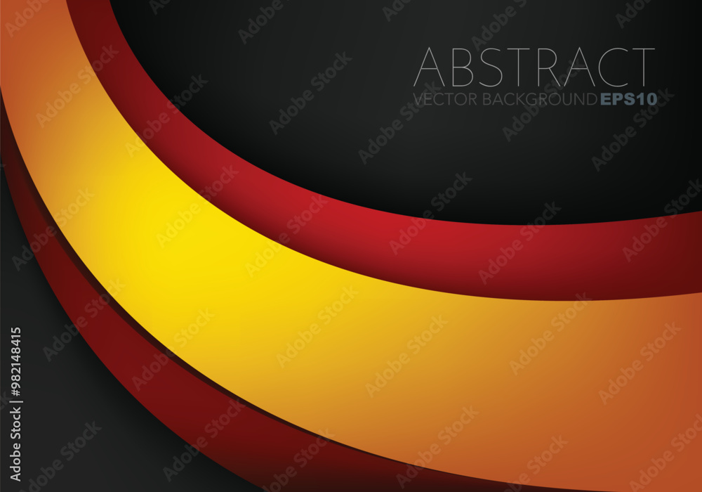 Fototapete graphic vector curve line overlap background for text and message design