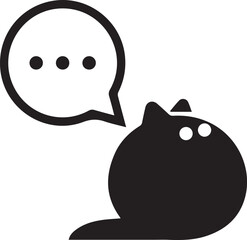 Cat icon symbol vector image illustration