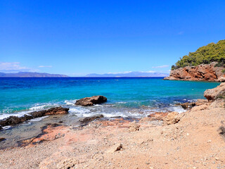 Obraz premium Greece Agistri Island Dragonera Beach