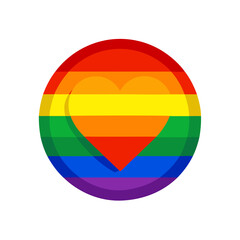 Obraz premium LGBTQ Pride Rainbow Icon Simple Drawing PNG Illustration Colorful Symbol Equality Diversity Inclusion Love Acceptance Community Support. LGBTQ pride rainbow icon simple hand-drawn design promoting