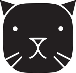 Cat icon symbol vector image illustration
