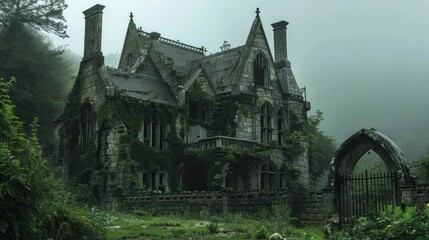 Fototapeta premium Abandoned Gothic Mansion