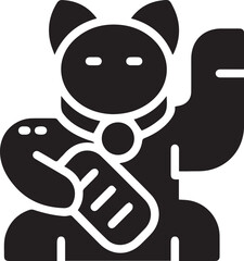 Cat icon symbol vector image illustration