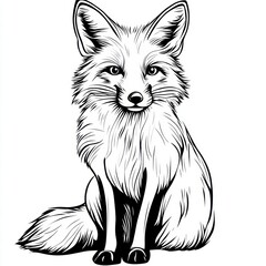 Obraz premium Fox Illustration.