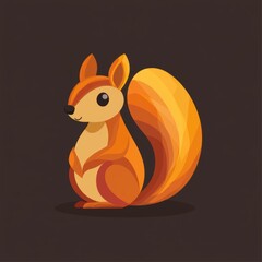 Fototapeta premium Cute Squirrel Illustration.