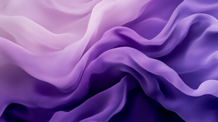 Obraz premium A bold gradient shifting from dark violet to soft lavender, with flowing, graceful wavy lines creating a dynamic abstract effect.
