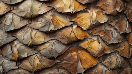 Naklejka premium Close Up of Palm Tree Bark Texture