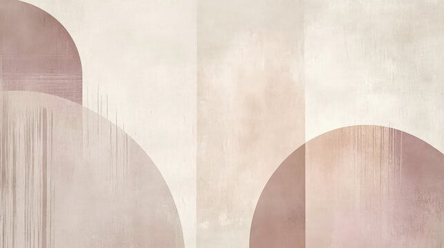 Soft beige tones combined with muted lavender, with clean abstract shapes and fine geometric lines, creating a minimalist and modern presentation backdrop.