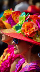 Vibrant Celebration for Saint Catherine's Day with Elegant Hats  