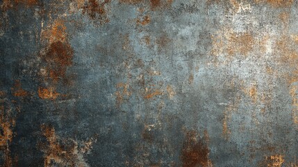 Rusty metal texture with shades of grey, brown, and orange.