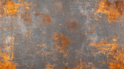 Fototapeta premium A rusty metal texture in shades of gray and orange.