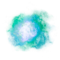 Colorful Galaxy Stars Overlay Element