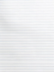 Obraz premium Notebook Lined Paper Background with horizontal lines neatly spaced across a clean white sheet 