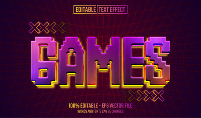 games editable text effect