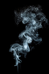  Vibrant colorful abstract smoke swirls on a black background for uniqueness