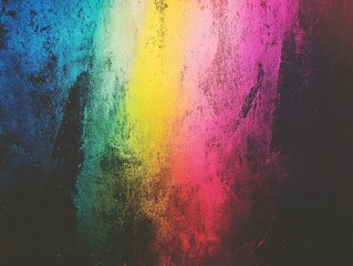 Fototapeta premium Rainbow on black background