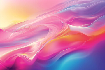 This colorful template banner showcases a stunning gradient color scheme with dynamic liquid shape designs, perfect for promotional materials, invitations, or social media graphics.