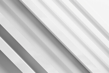 Obraz premium Explore this striking 3d design featuring a sleek white diagonal line accompanied by a subtle grey shadow, perfectly capturing modern architecture and geometric technology aesthetics.