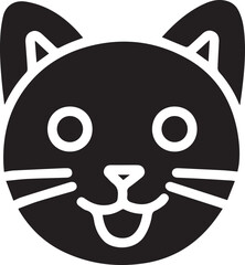 Cat icon symbol vector image illustration