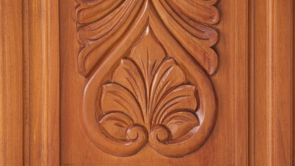 Traditional design carved in wood