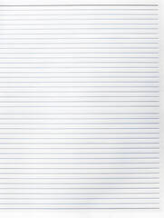 Obraz premium Notebook Lined Paper Background with horizontal lines neatly spaced across a clean white sheet