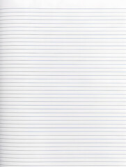 Obraz premium Notebook Lined Paper Background with horizontal lines neatly spaced across a clean white sheet