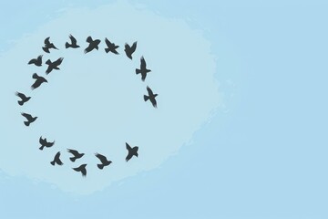 Fototapeta premium Creamy Birds Seamless Pattern - Digital Illustration With High Quality Pixels Can Be Used For Print On Demand . Beautiful simple AI generated image