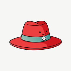 vector illustration of hat