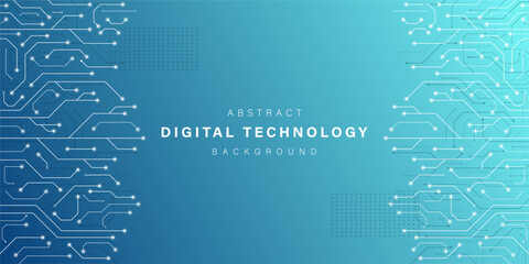 Blue abstract technology background. business technology communication. Hi tech digital connection. high tech. science. modern technology business concept. futuristic background. vector illustration