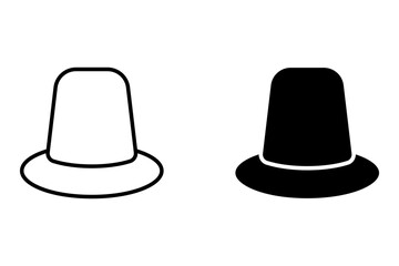 Hat icon. sign for mobile concept and web design. vector illustration