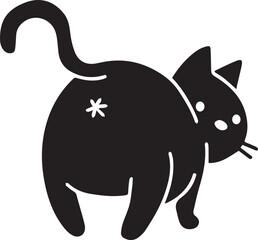 Cat icon symbol vector image illustration
