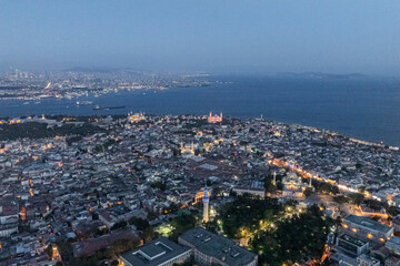 Aerial view of İstanbul city, Turkey