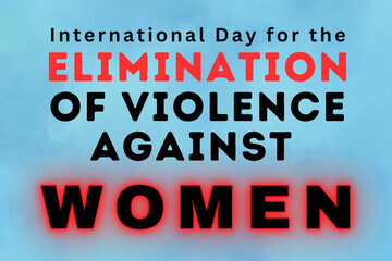 Fototapeta premium International Day for the Elimination of Violence Against Women