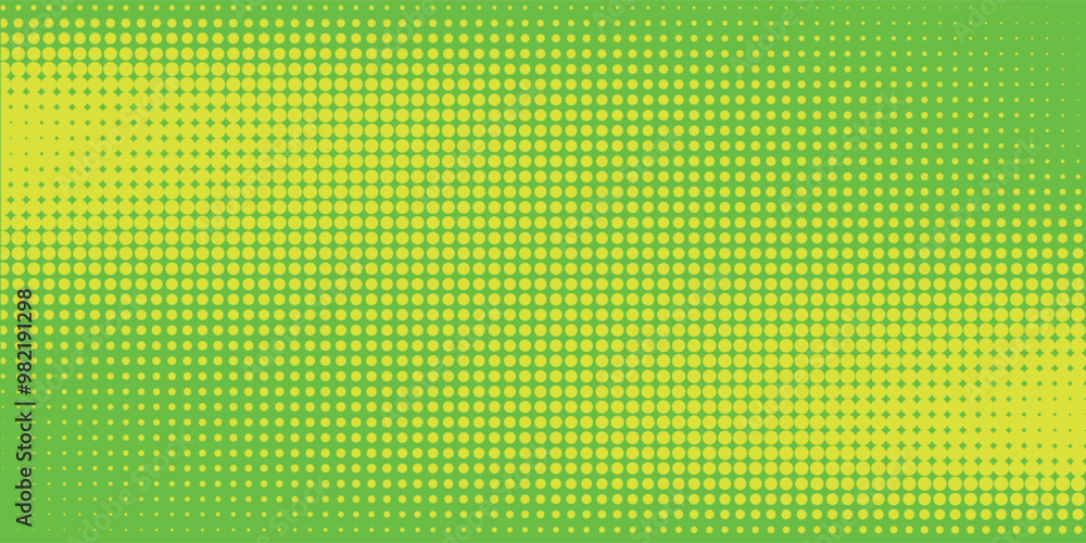 Wall mural dots halftone green color pattern gradient texture with technology digital background. dots pop art 