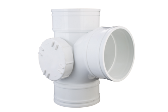 Three-Way PVC Pipe Fitting for Sanitary Systems,T-Joint Pipe Fitting for Waste and Drainage Systems