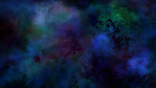 赤と青の不気味なモヤモヤアニメーション