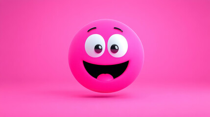 Dive into a playful world with this colorful cartoon emoticon, bursting with personality against a bright backdrop.