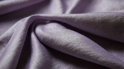 Fototapeta premium Soft purple light on woven linen surface background