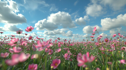 Obraz premium This is a picture of a flower field