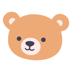 A cute brown teddy bear with large eyes and a friendly expression