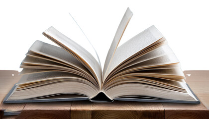 Open Book isolated on White Background