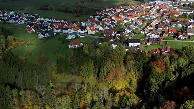 Aerial view of the town centre of Tuttlingen, Black Forest, Baar, Heuberg, Baden-W&uuml;rttemberg, Germany