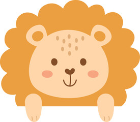 Cute Peeking Hedgehog