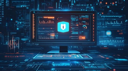 Cybersecurity System with Digital Interface and  Data Flow