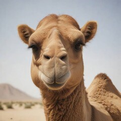Fototapeta premium camel head close up